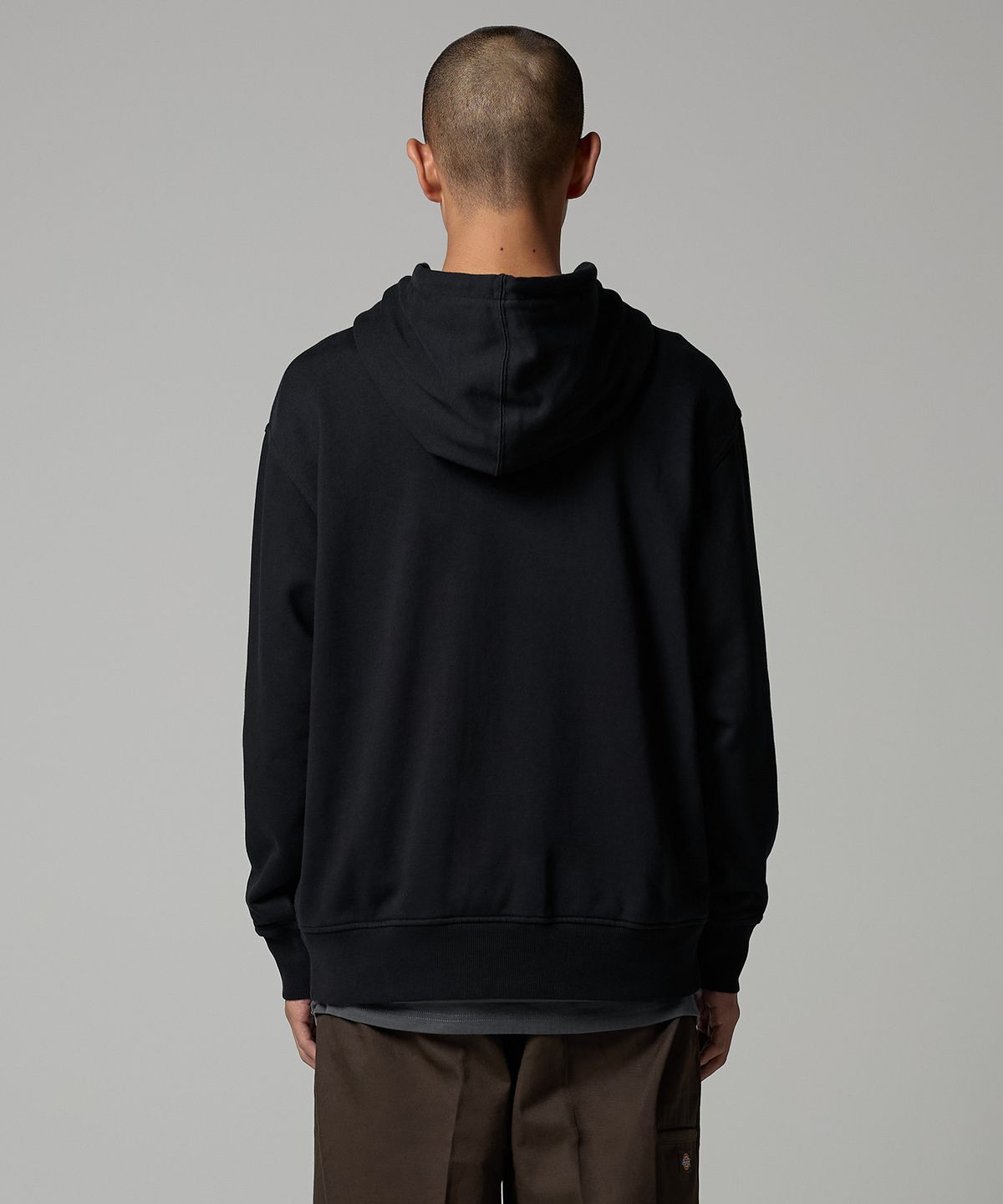 디키즈(DICKIES) 워시드 EMB 그래픽 후드티 Black