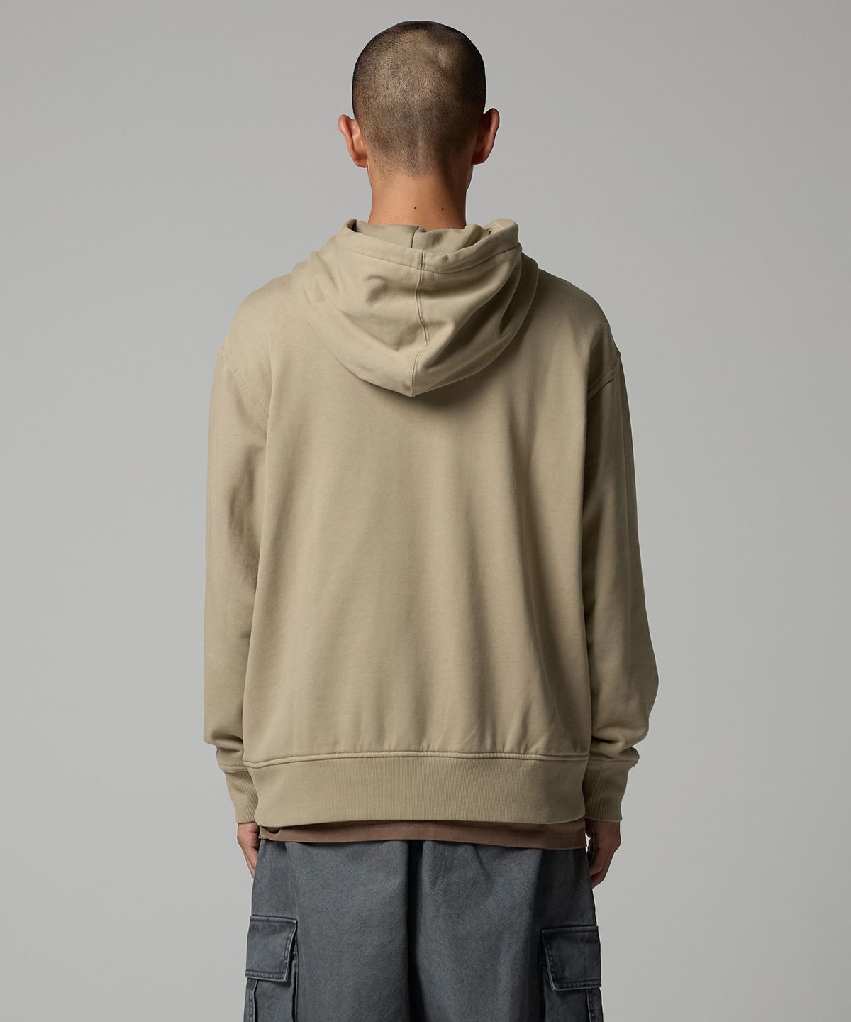 디키즈(DICKIES) 워시드 EMB 그래픽 후드티 Desert Sand