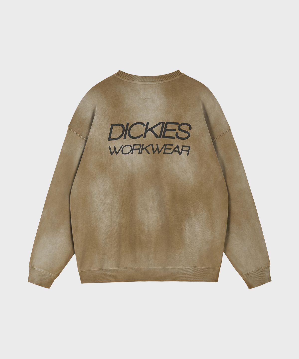 디키즈(DICKIES) [JP Capsule] 페이디드 워시드 크루넥 맨투맨 Khaki