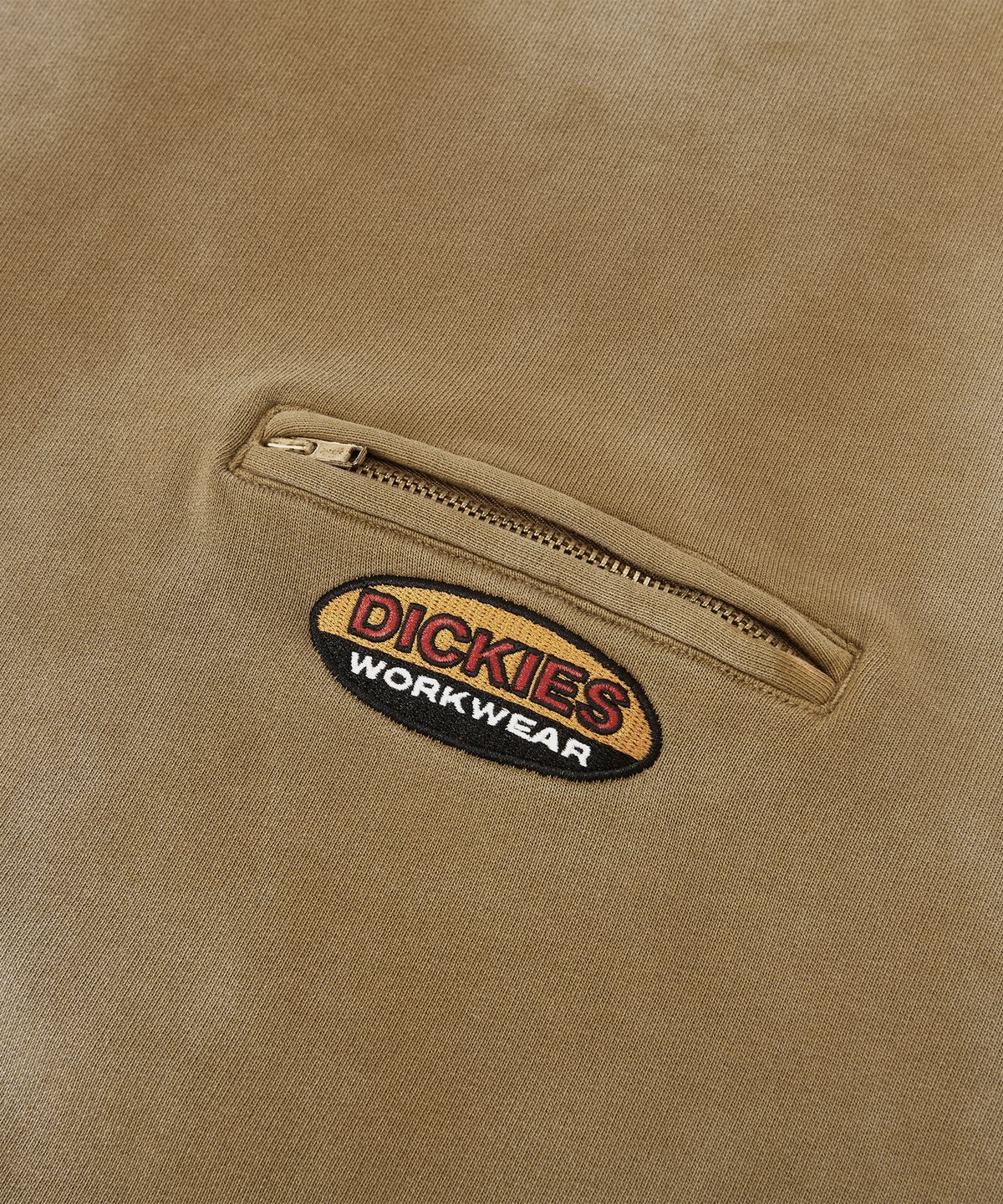 디키즈(DICKIES) [JP Capsule] 페이디드 워시드 크루넥 맨투맨 Khaki