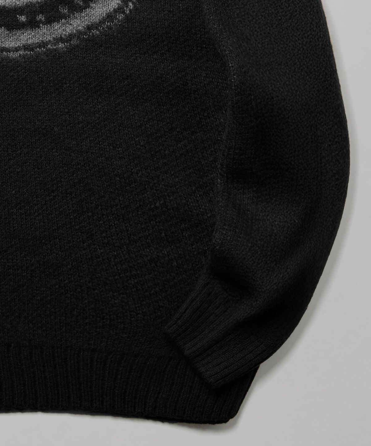 디키즈(DICKIES) 빅 로고 헤어리 니트 Black