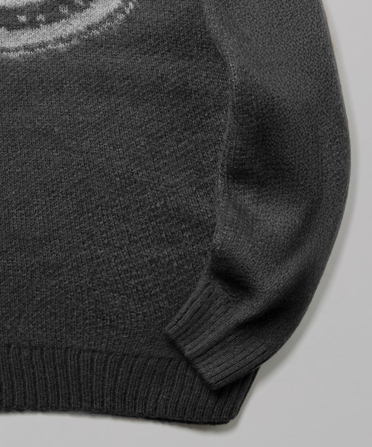 디키즈(DICKIES) 빅 로고 헤어리 니트 Gray