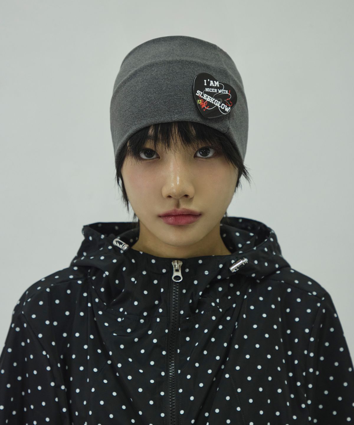 슬릭글로우(SLEEKGLOW) 와이드 터번 헤어밴드[그레이]