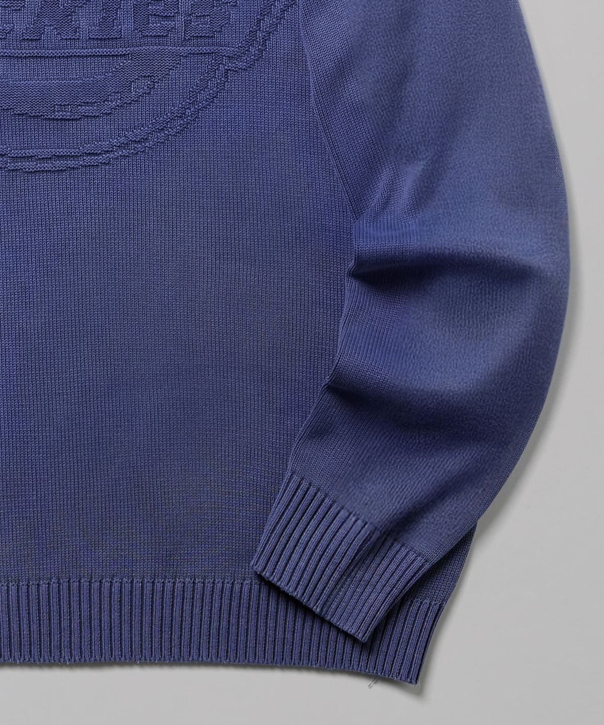 디키즈(DICKIES) 워시드 엠보스드 로고 니트 Blue