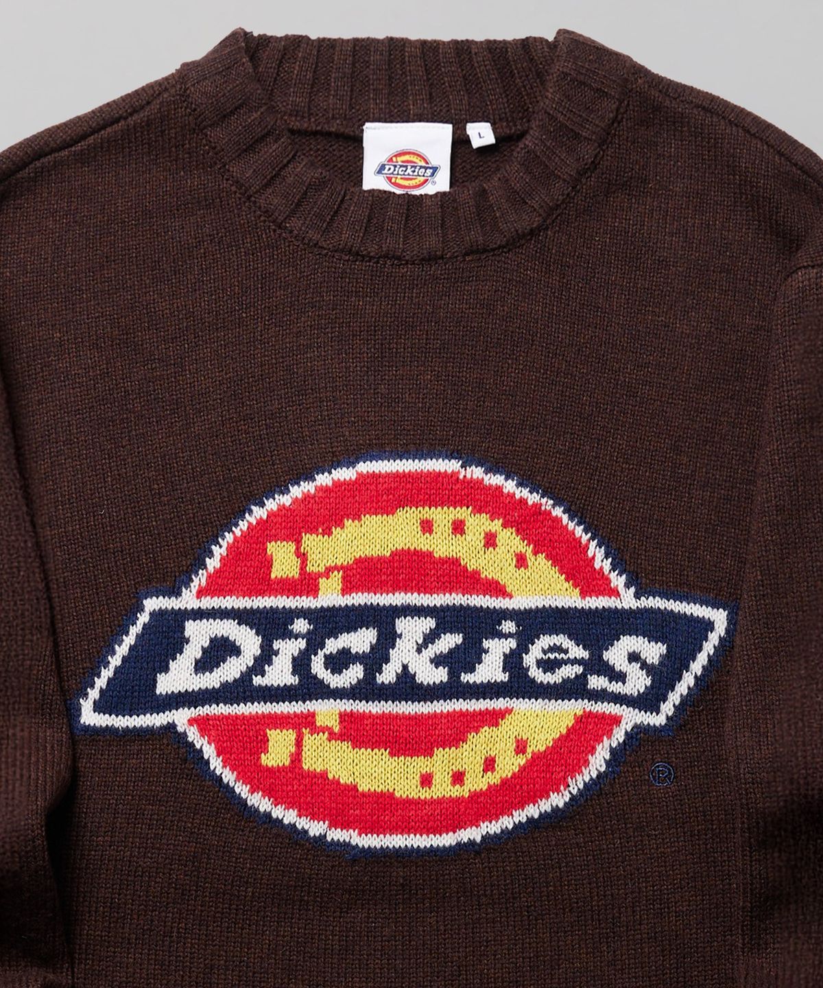 디키즈(DICKIES) 트리 로고 풀오버 니트 Brown