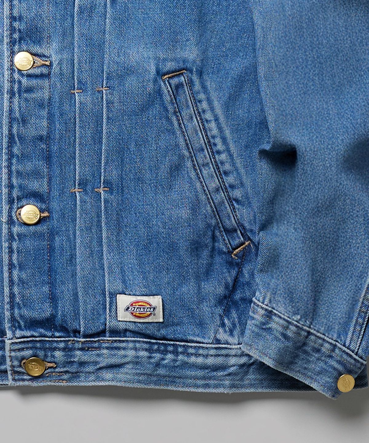 디키즈(DICKIES) 트러커 오버핏 데님 재킷 Archive Wash