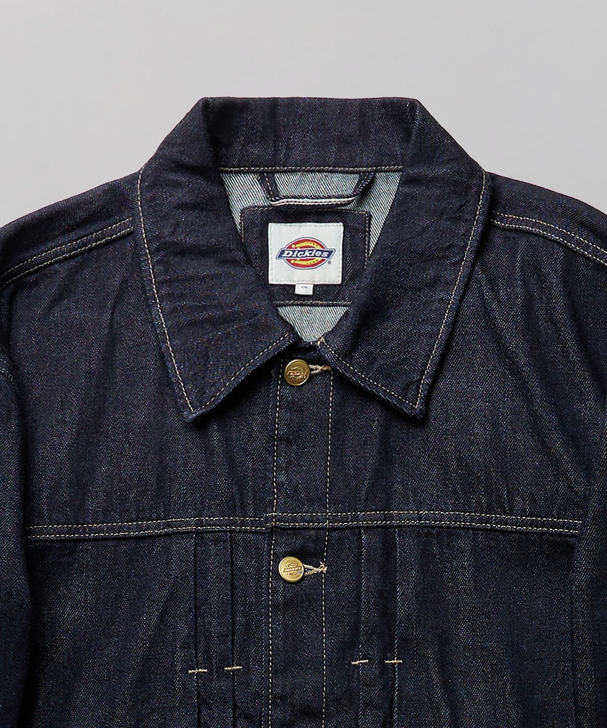 디키즈(DICKIES) 트러커 오버핏 데님 재킷 Rinsed