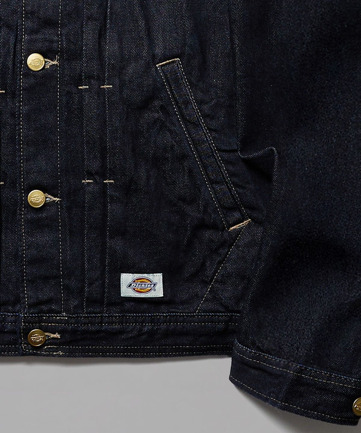 디키즈(DICKIES) 트러커 오버핏 데님 재킷 Rinsed