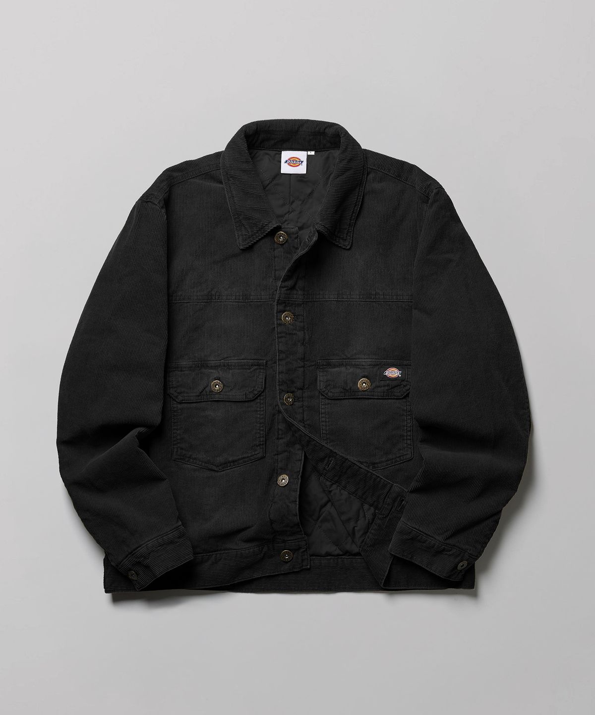 디키즈(DICKIES) 워시드 코듀로이 재킷 Black