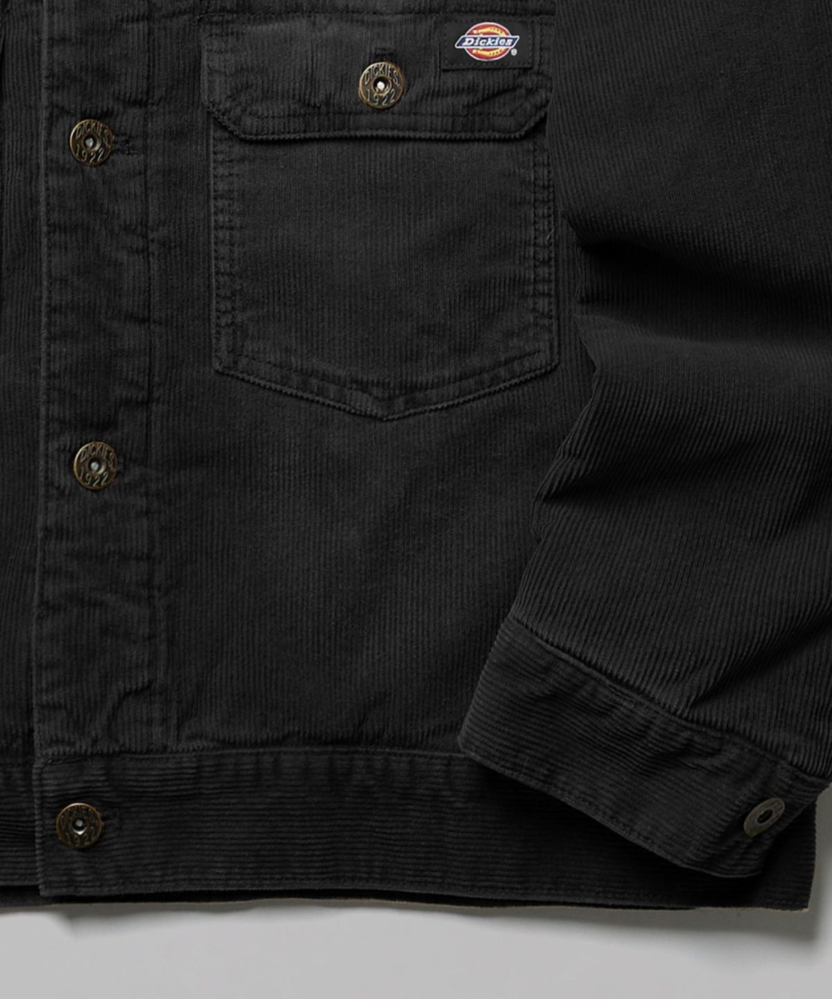 디키즈(DICKIES) 워시드 코듀로이 재킷 Black