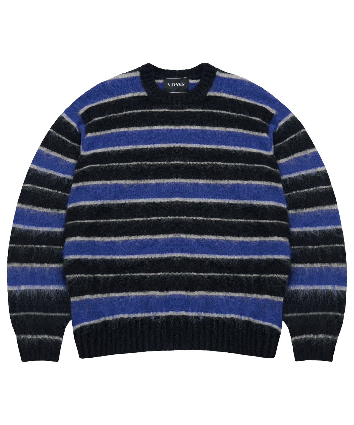 아이돈워너셀(IDWS) Vector Stripe Mohair Knit Black