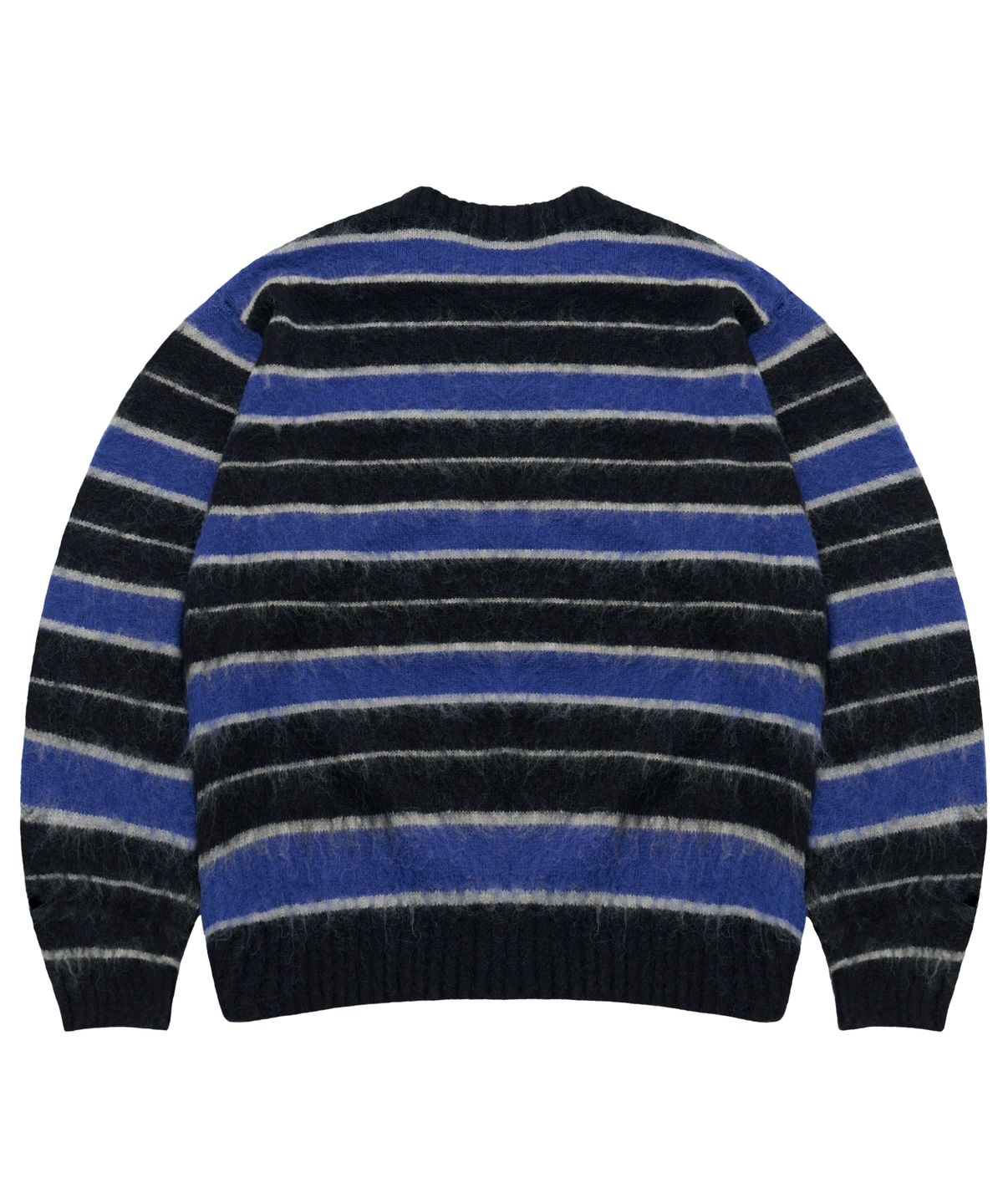 아이돈워너셀(IDWS) Vector Stripe Mohair Knit Black