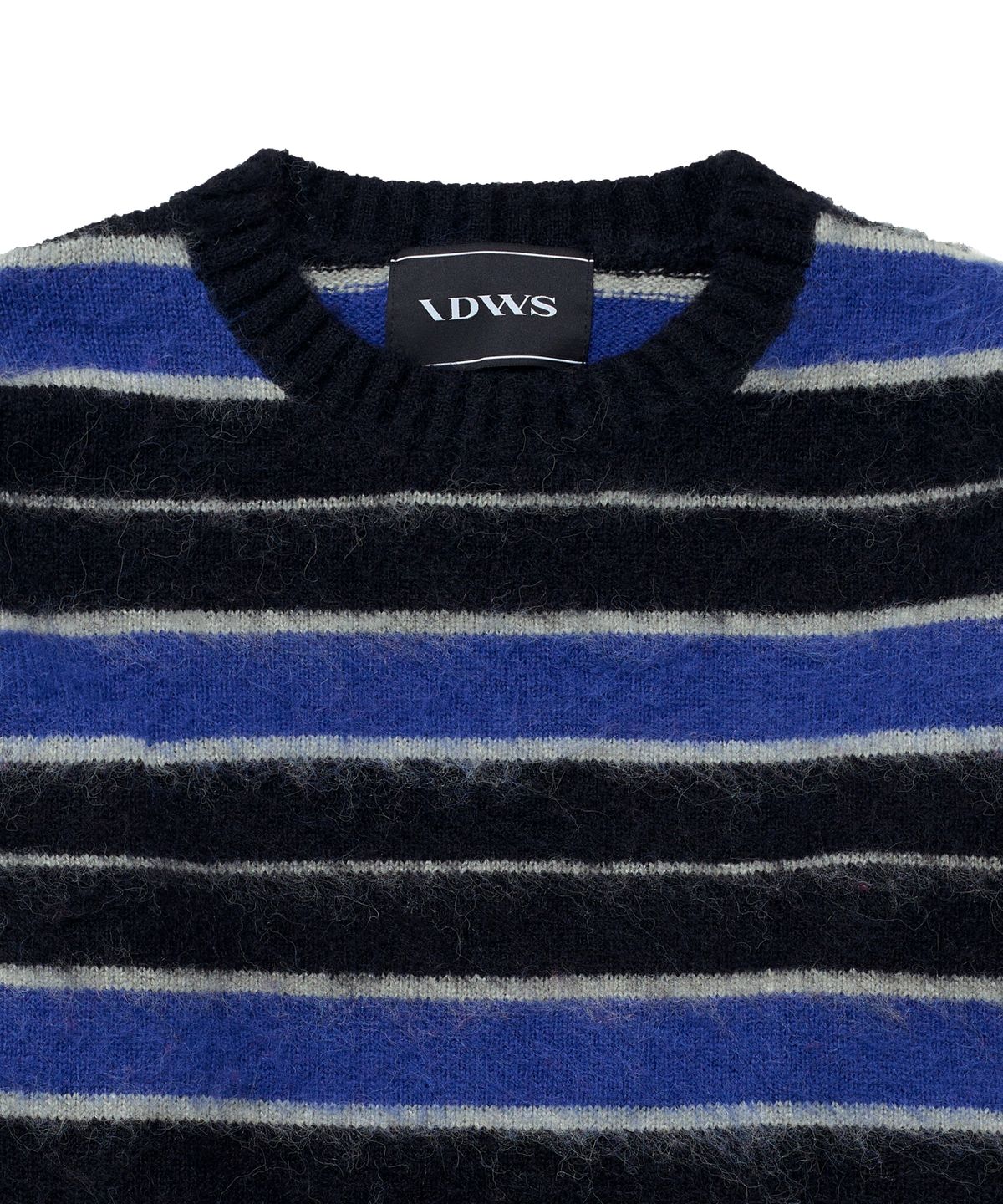 아이돈워너셀(IDWS) Vector Stripe Mohair Knit Black