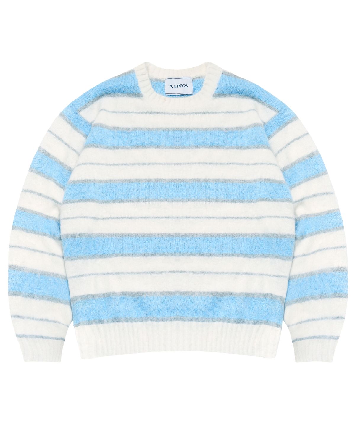 아이돈워너셀(IDWS) Vector Stripe Mohair Knit Ivory