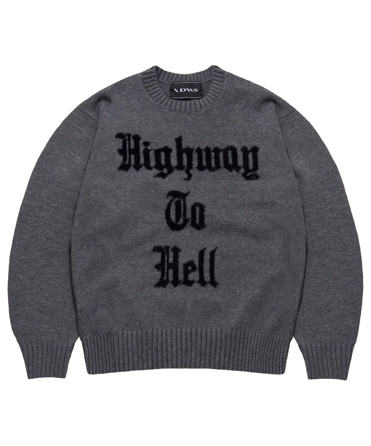 아이돈워너셀(IDWS) Hellride Crewneck Knit Charcoal