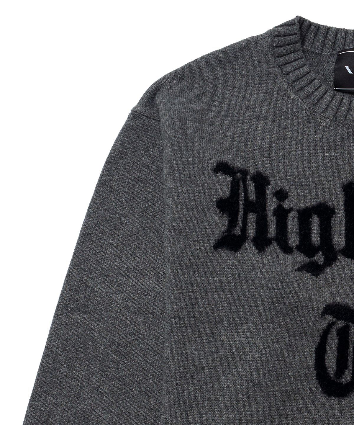 아이돈워너셀(IDWS) Hellride Crewneck Knit Charcoal