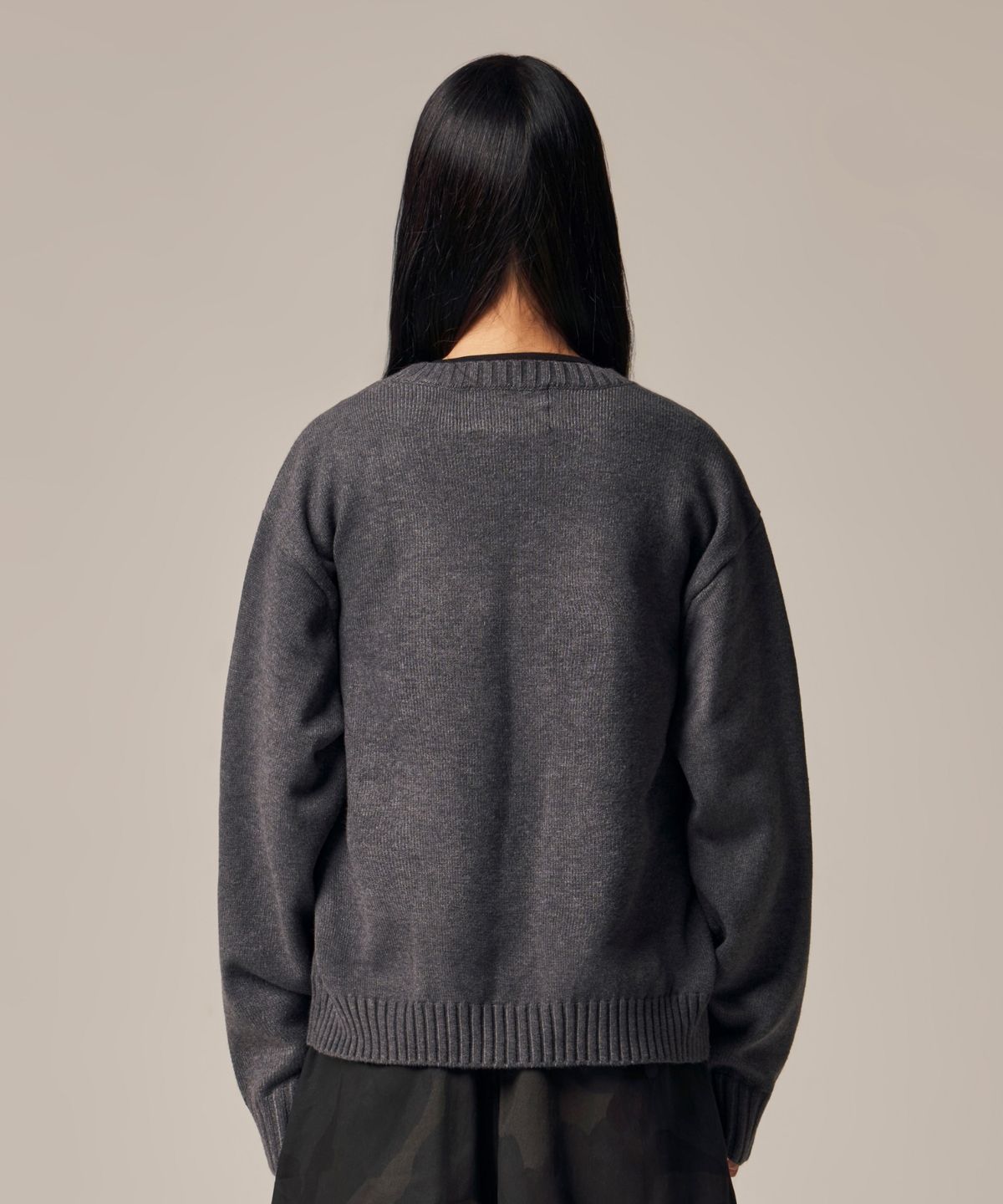 아이돈워너셀(IDWS) Hellride Crewneck Knit Charcoal