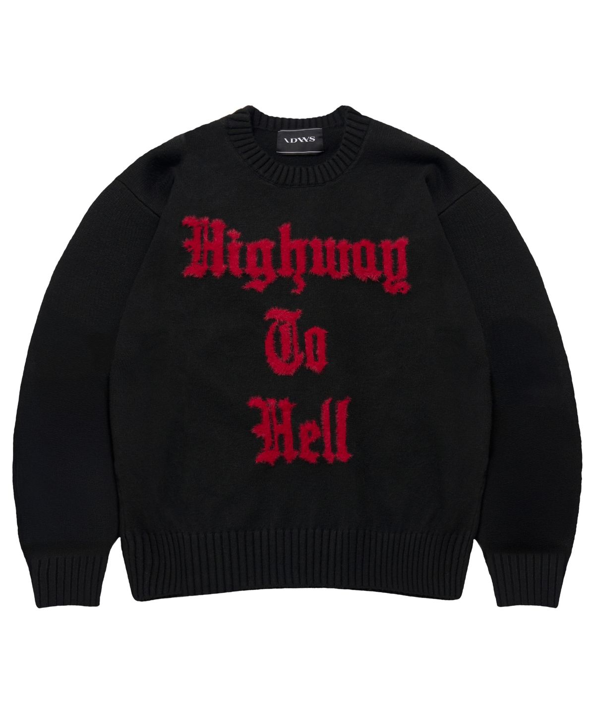 아이돈워너셀(IDWS) Hellride Crewneck Knit Black