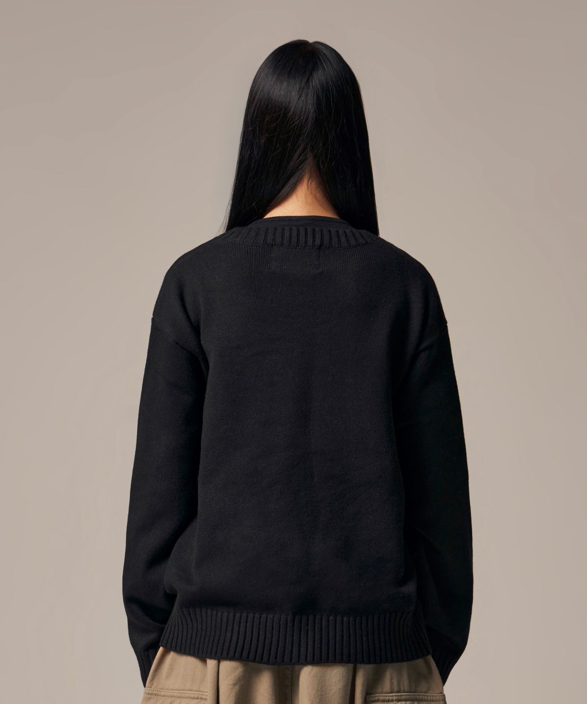아이돈워너셀(IDWS) Hellride Crewneck Knit Black