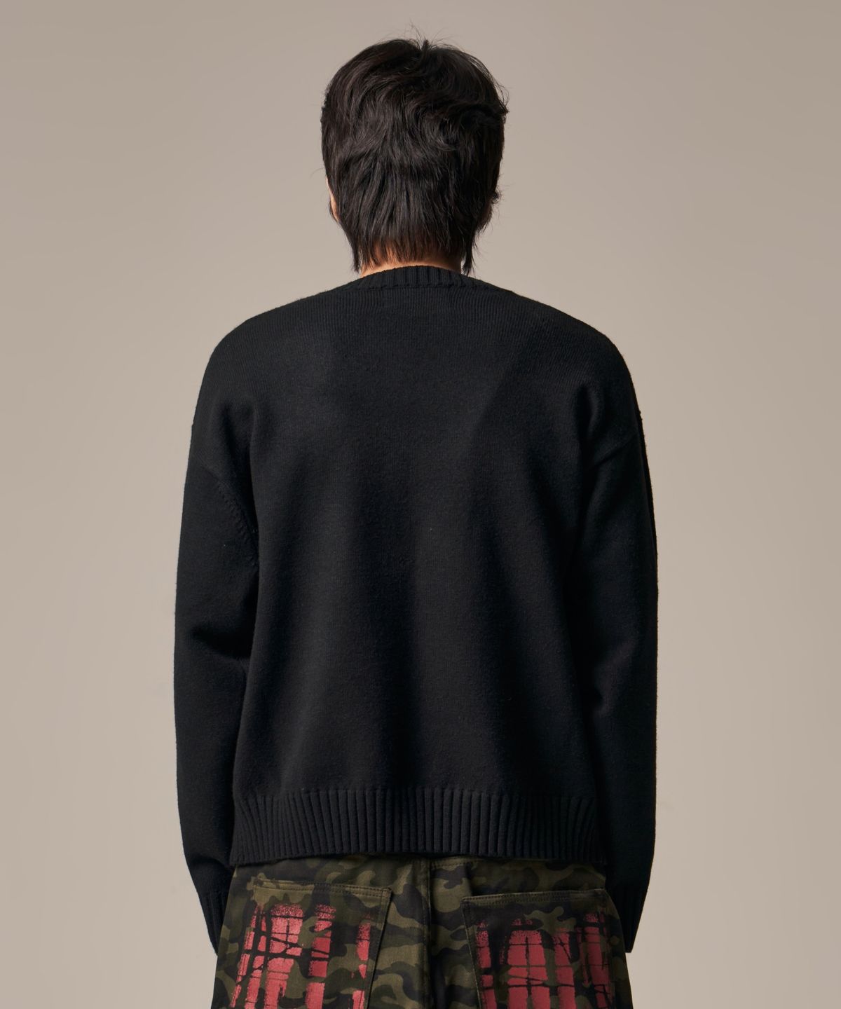 아이돈워너셀(IDWS) Hellride Crewneck Knit Black