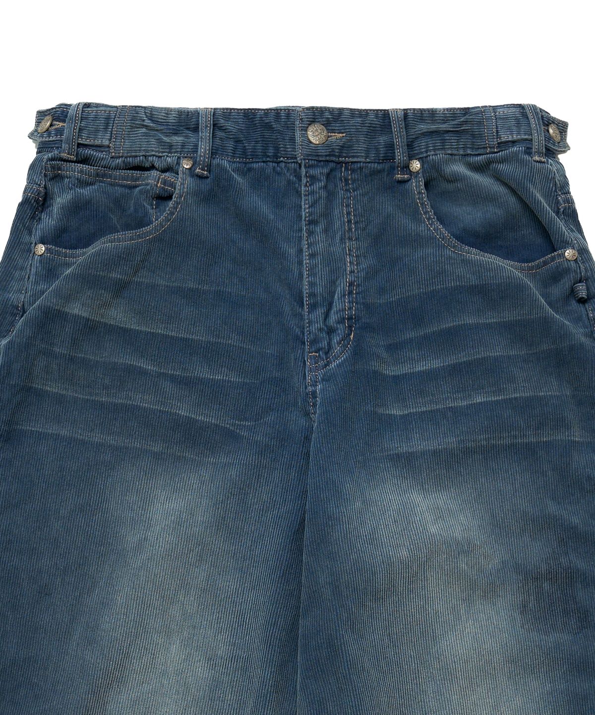 아이돈워너셀(IDWS) Viego Corduroy Balloon Pants Dark Indigo