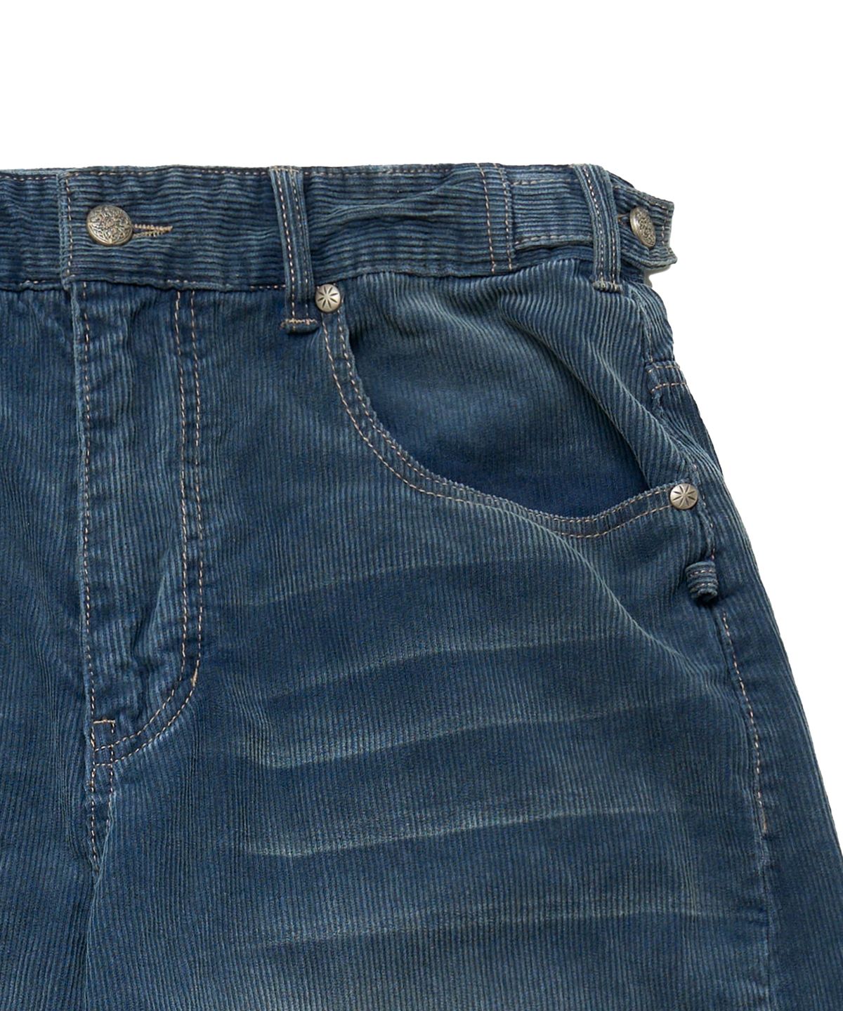 아이돈워너셀(IDWS) Viego Corduroy Balloon Pants Dark Indigo