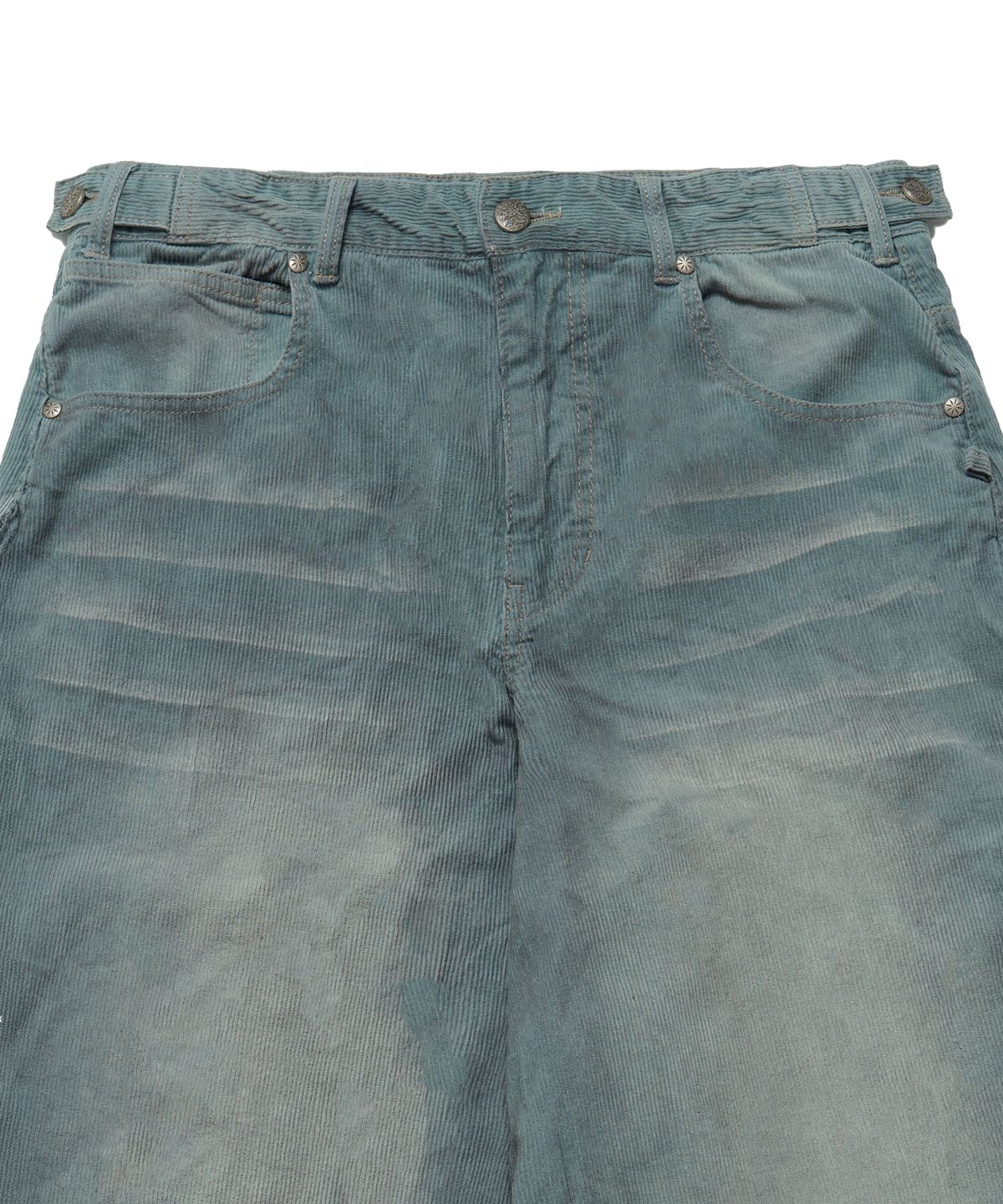 아이돈워너셀(IDWS) Viego Corduroy Balloon Pants Light Indigo