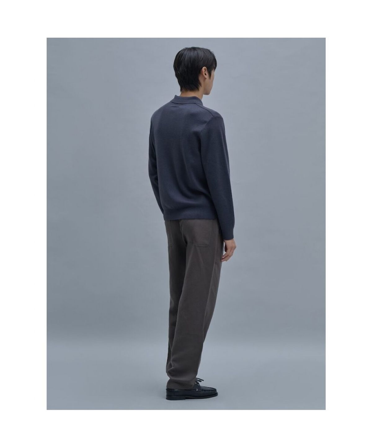 시프트지(SHIFT.G) Polo Neck Sweater  Ash