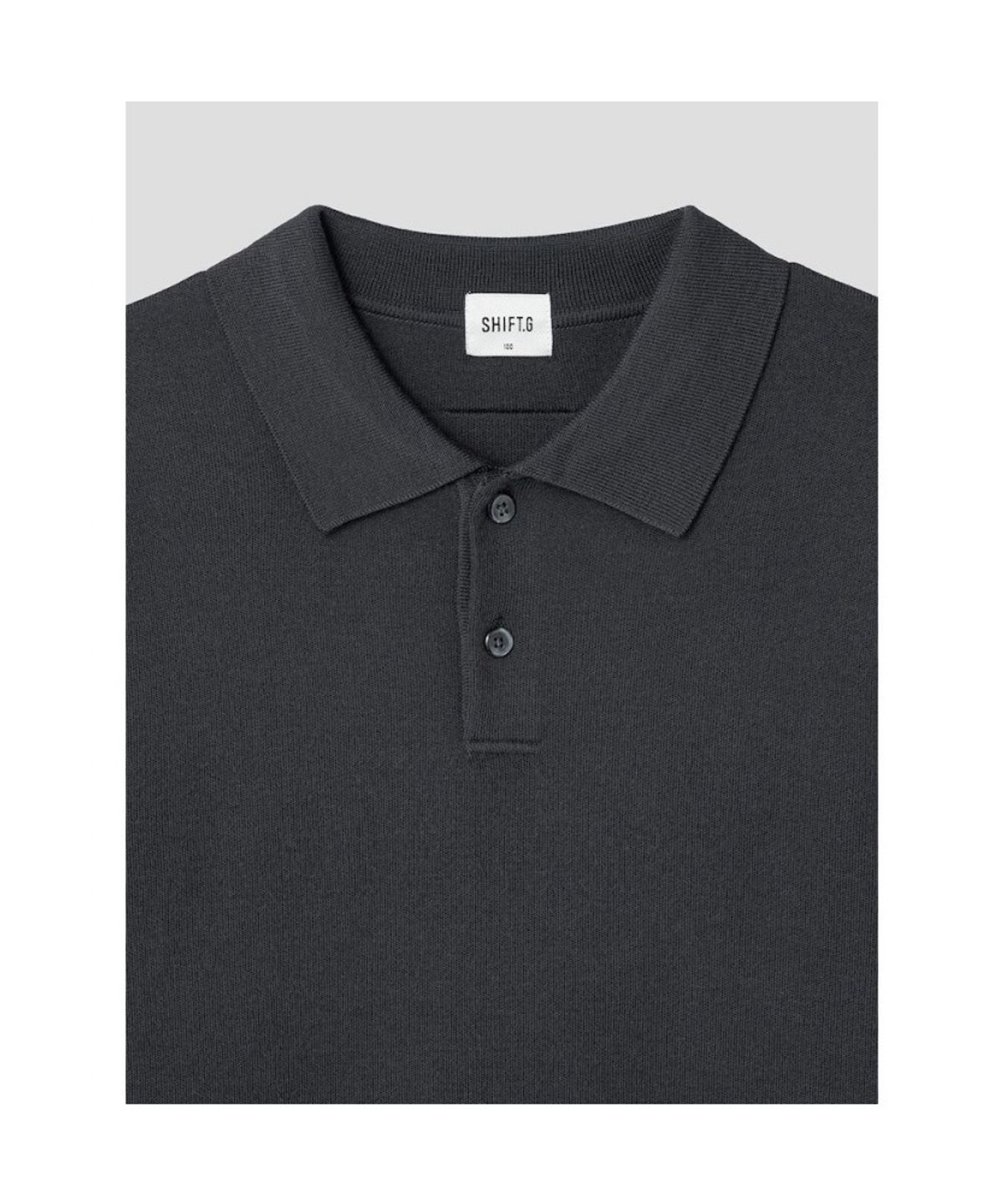 시프트지(SHIFT.G) Polo Neck Sweater  Ash