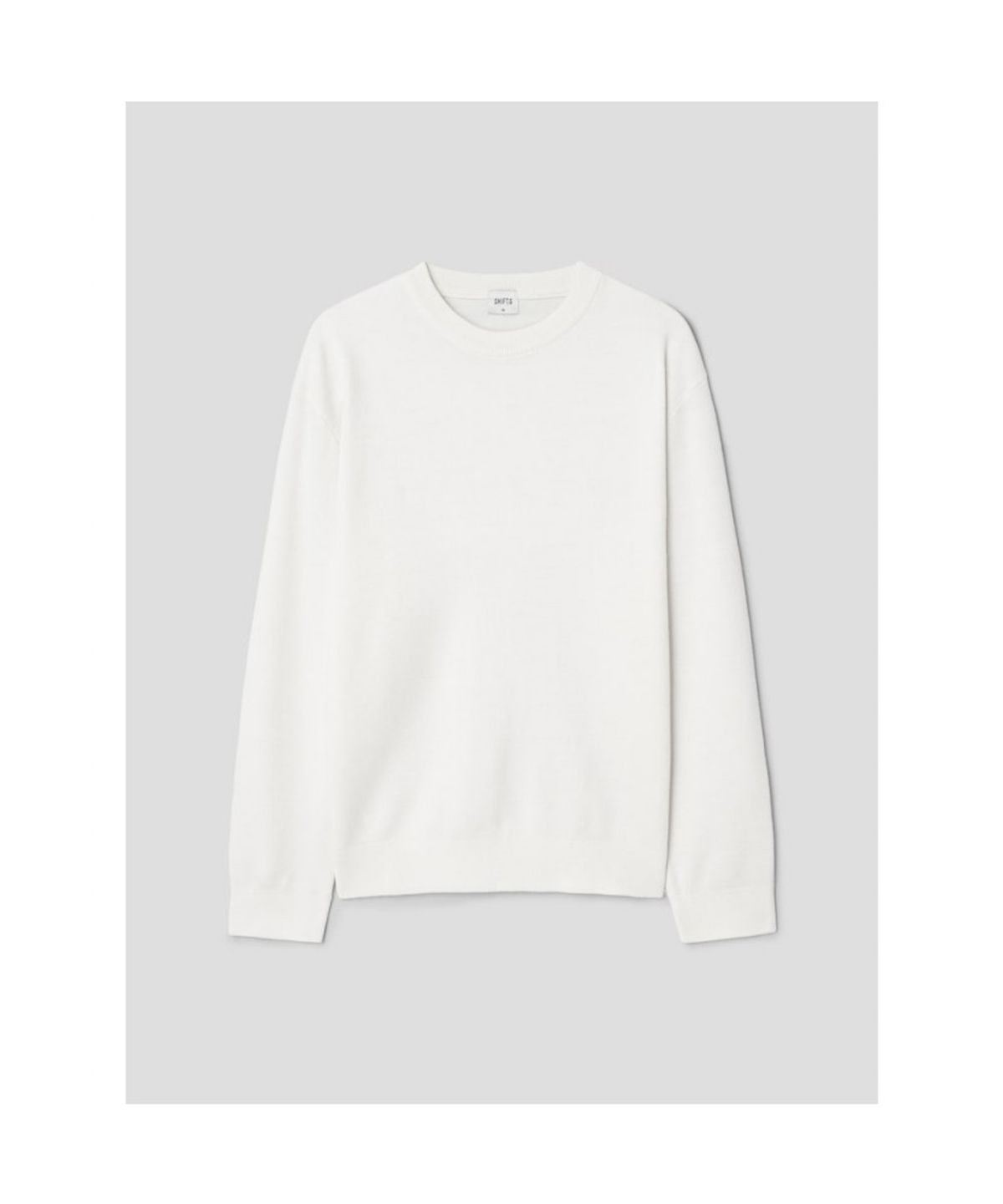 시프트지(SHIFT.G) Basic Crewneck Sweater  White