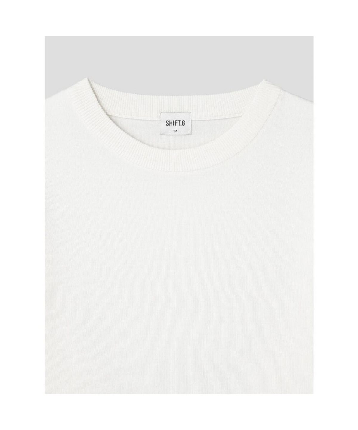 시프트지(SHIFT.G) Basic Crewneck Sweater  White