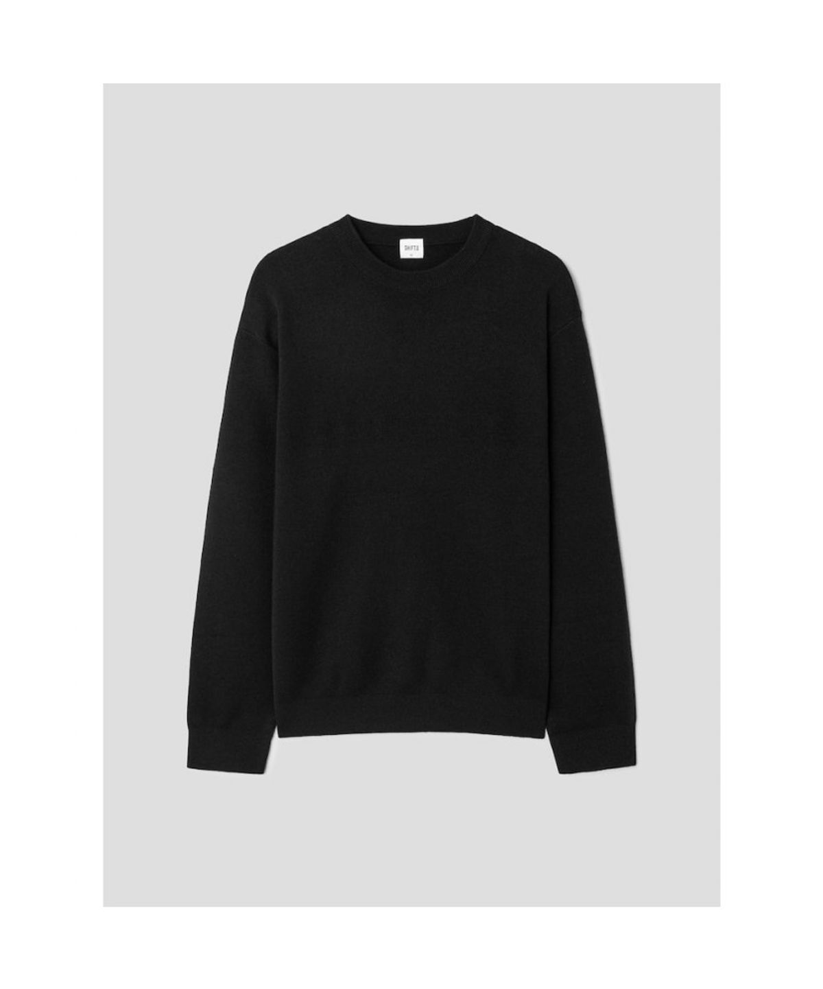 시프트지(SHIFT.G) Basic Crewneck Sweater  Black