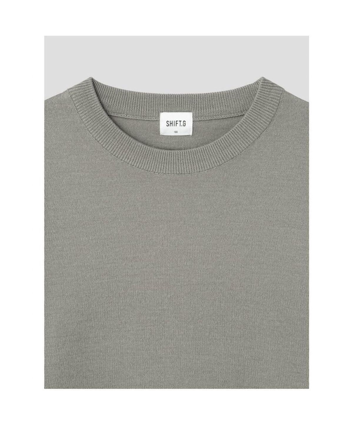 시프트지(SHIFT.G) Basic Crewneck Sweater  Khaki