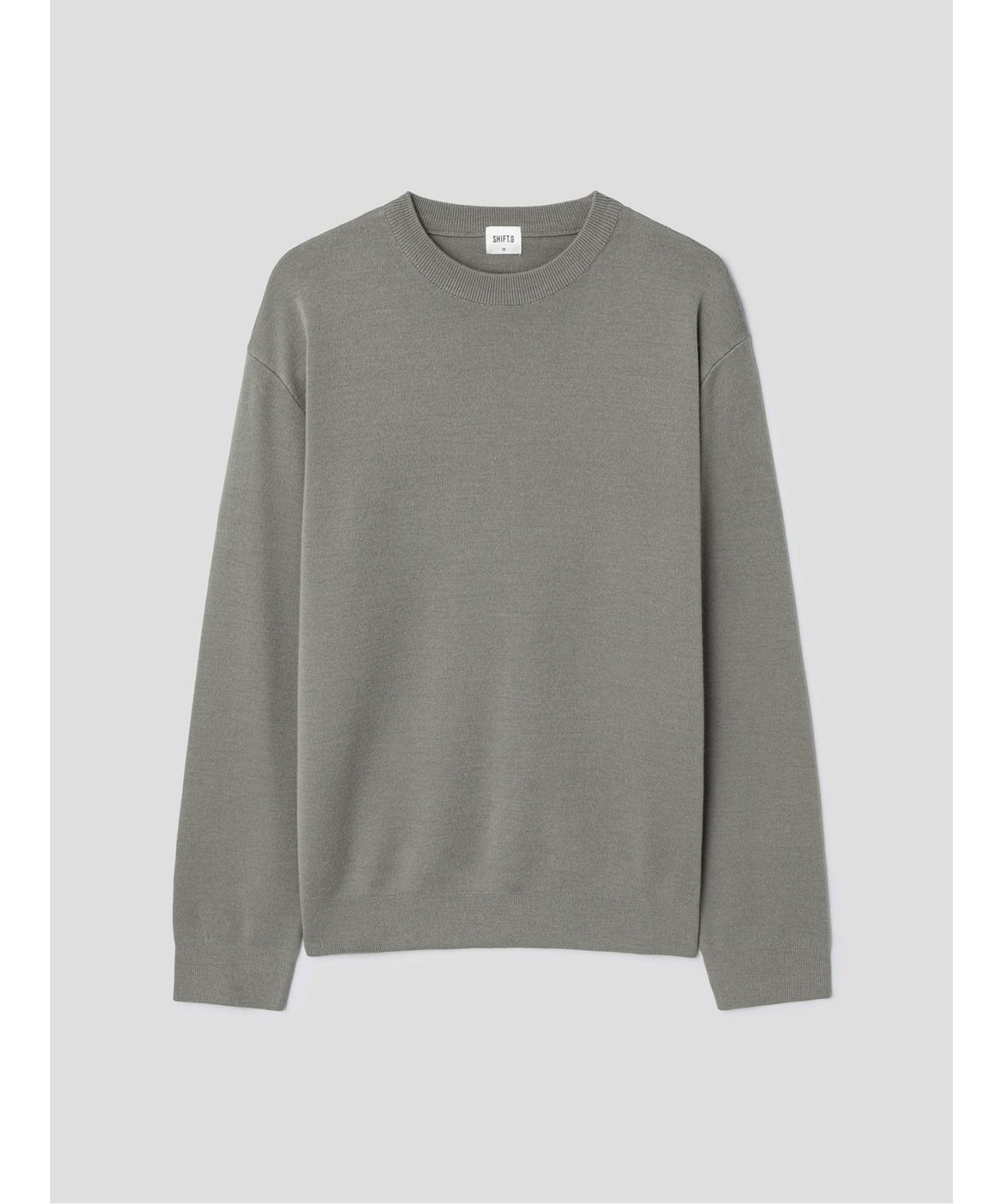 시프트지(SHIFT.G) Basic Crewneck Sweater  Khaki