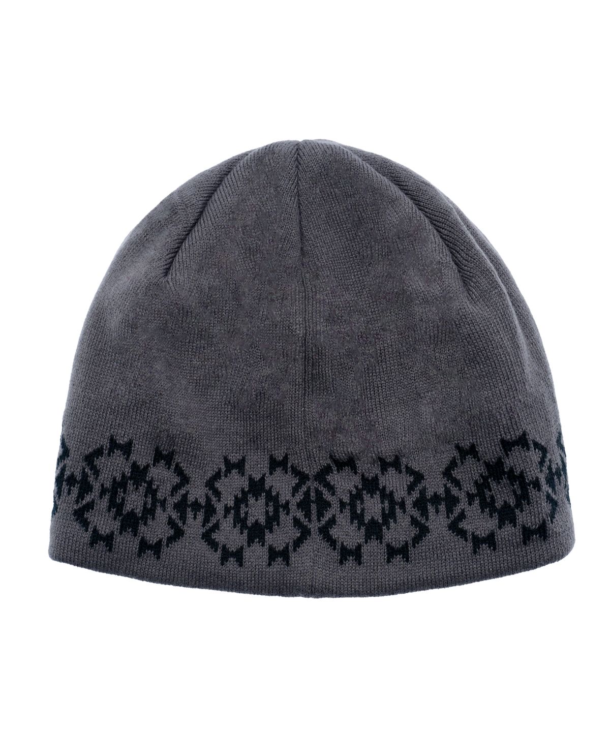 아이돈워너셀(IDWS) Ethnic Jacquard Maxi Beanie Gray