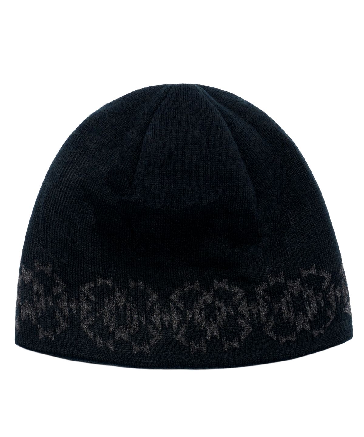 아이돈워너셀(IDWS) Ethnic Jacquard Maxi Beanie Black