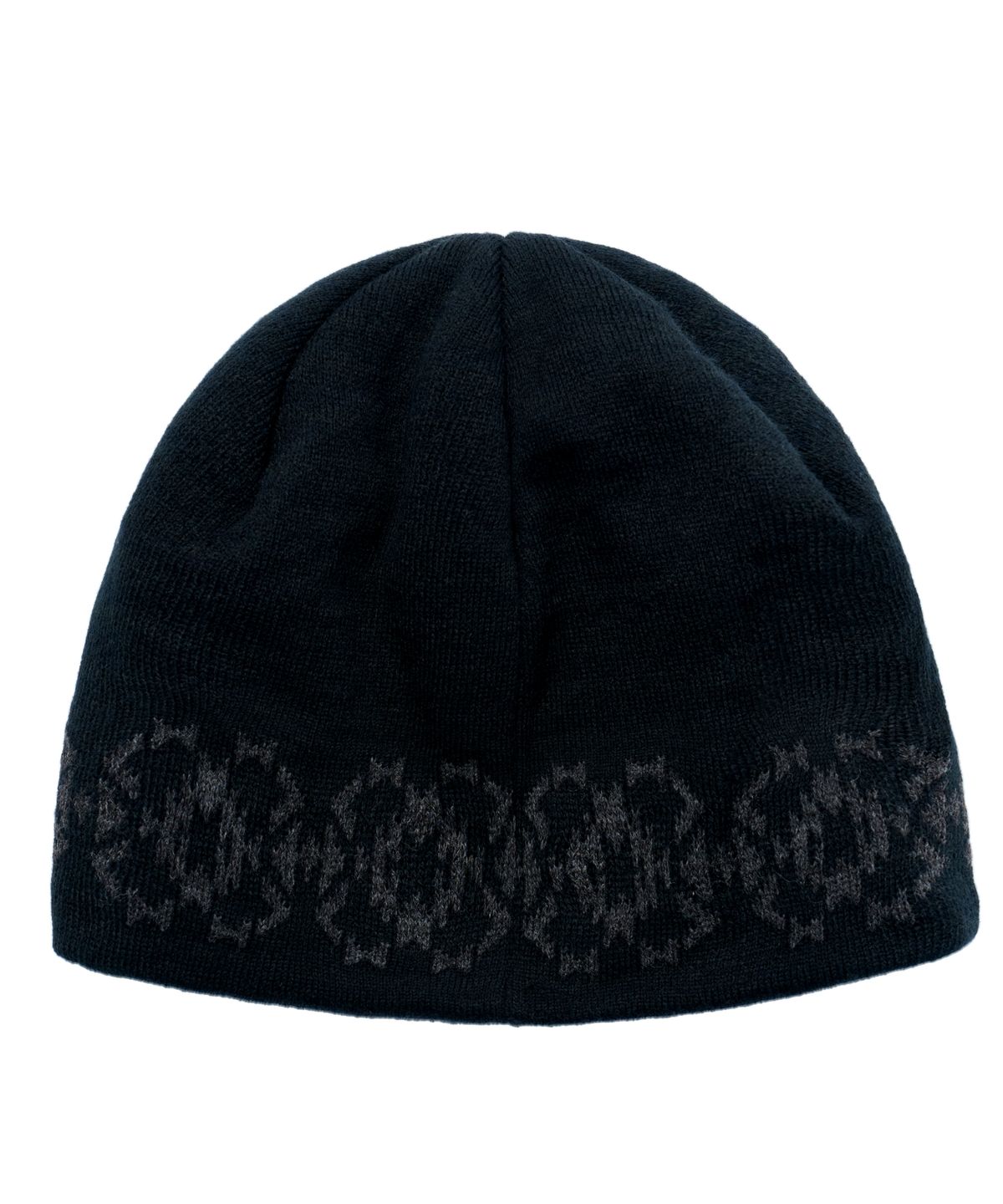 아이돈워너셀(IDWS) Ethnic Jacquard Maxi Beanie Black