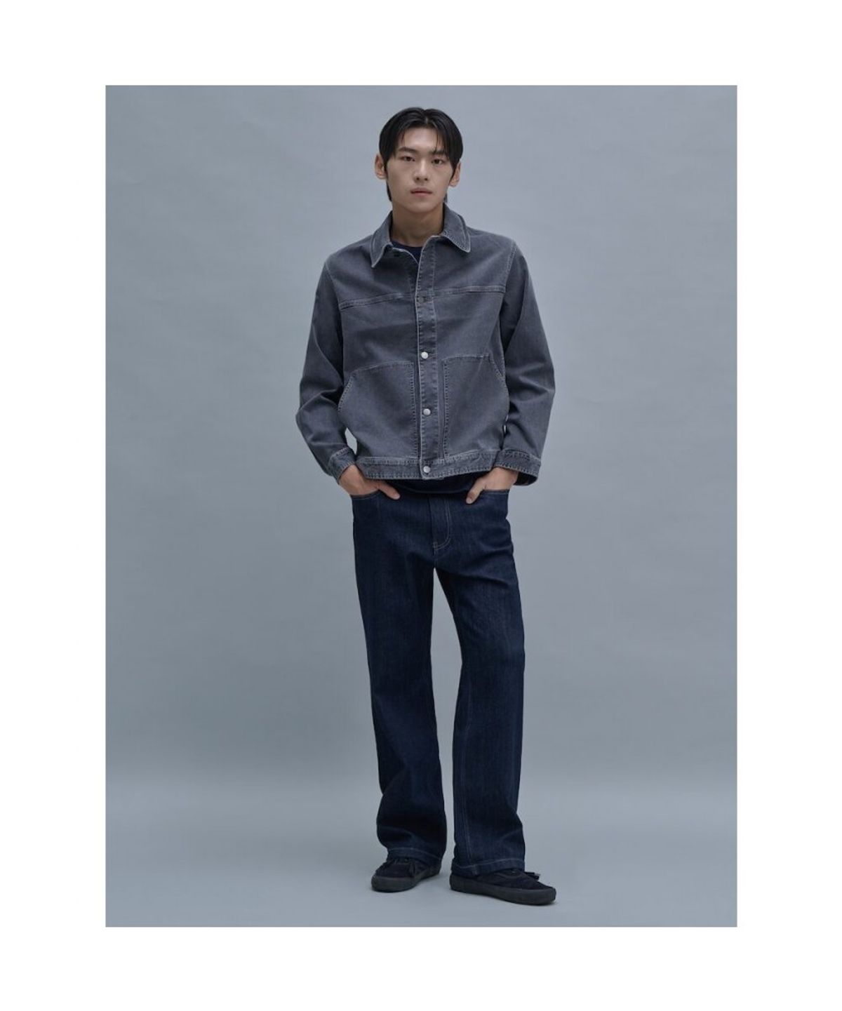 시프트지(SHIFT.G) Mallet Denim Trucker Jacket  Grey