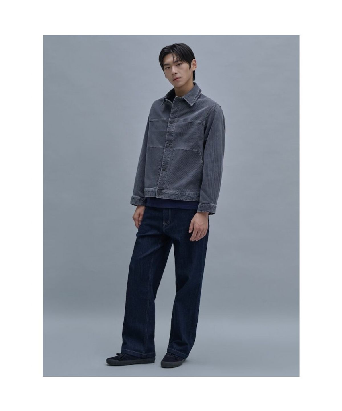 시프트지(SHIFT.G) Mallet Denim Trucker Jacket  Grey