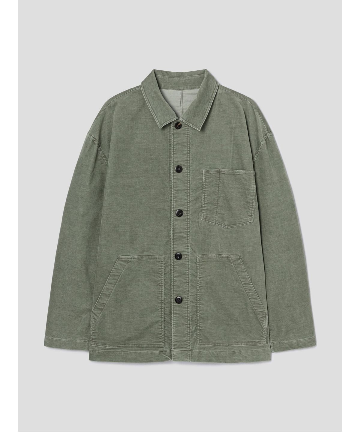 시프트지(SHIFT.G) Relaxed Cotton Coverall  Khaki