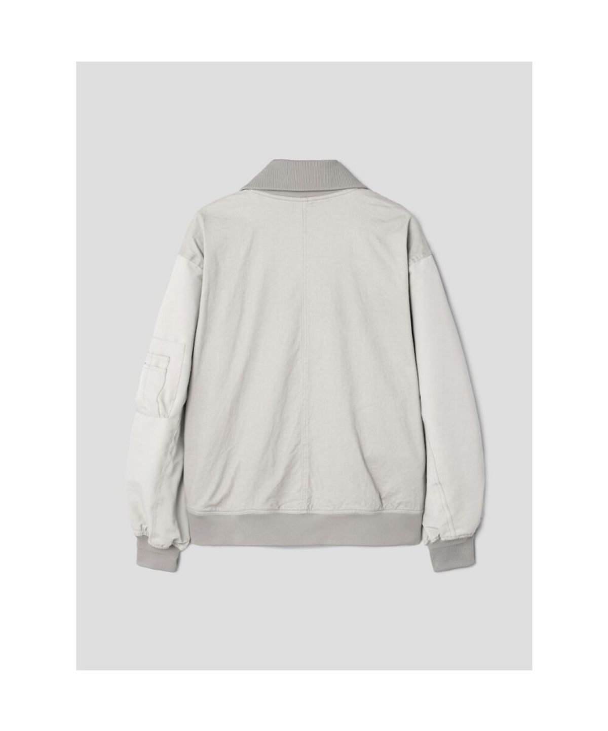 시프트지(SHIFT.G) Collar Detachable Ma1 Jumper  Beige