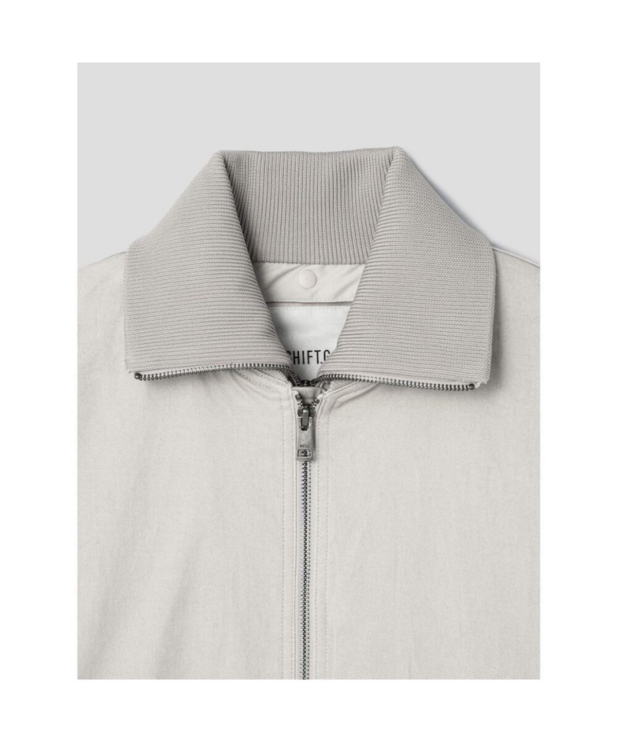 시프트지(SHIFT.G) Collar Detachable Ma1 Jumper  Beige