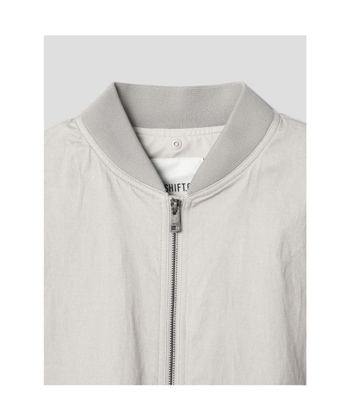 시프트지(SHIFT.G) Collar Detachable Ma1 Jumper  Beige
