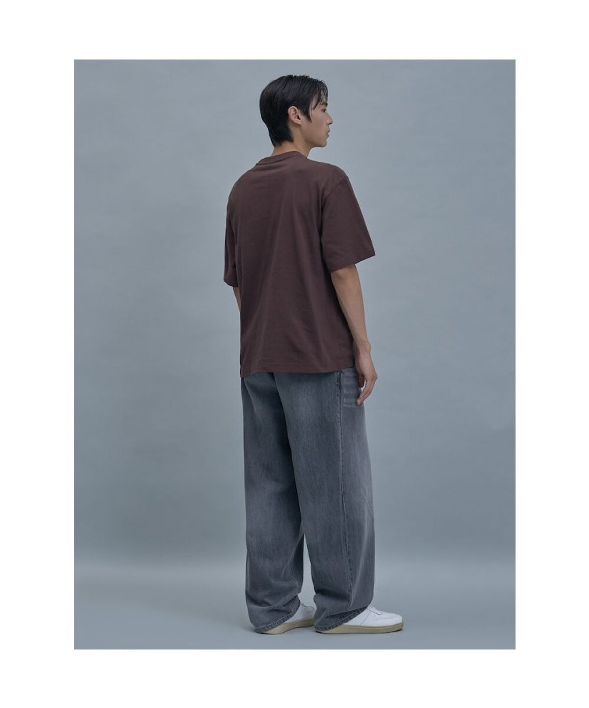 시프트지(SHIFT.G) Divided Pattern Over Fit T  Brown