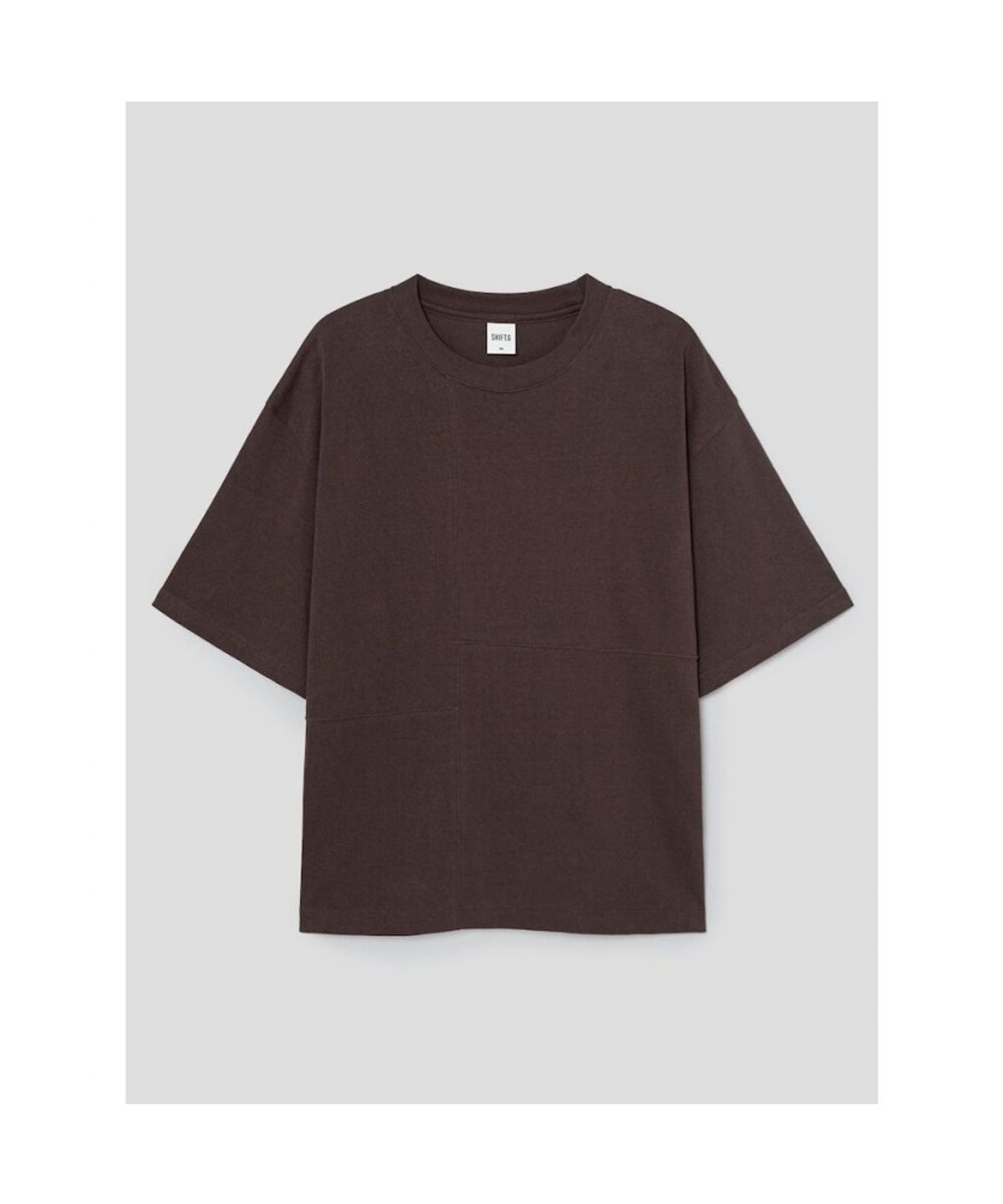 시프트지(SHIFT.G) Divided Pattern Over Fit T  Brown