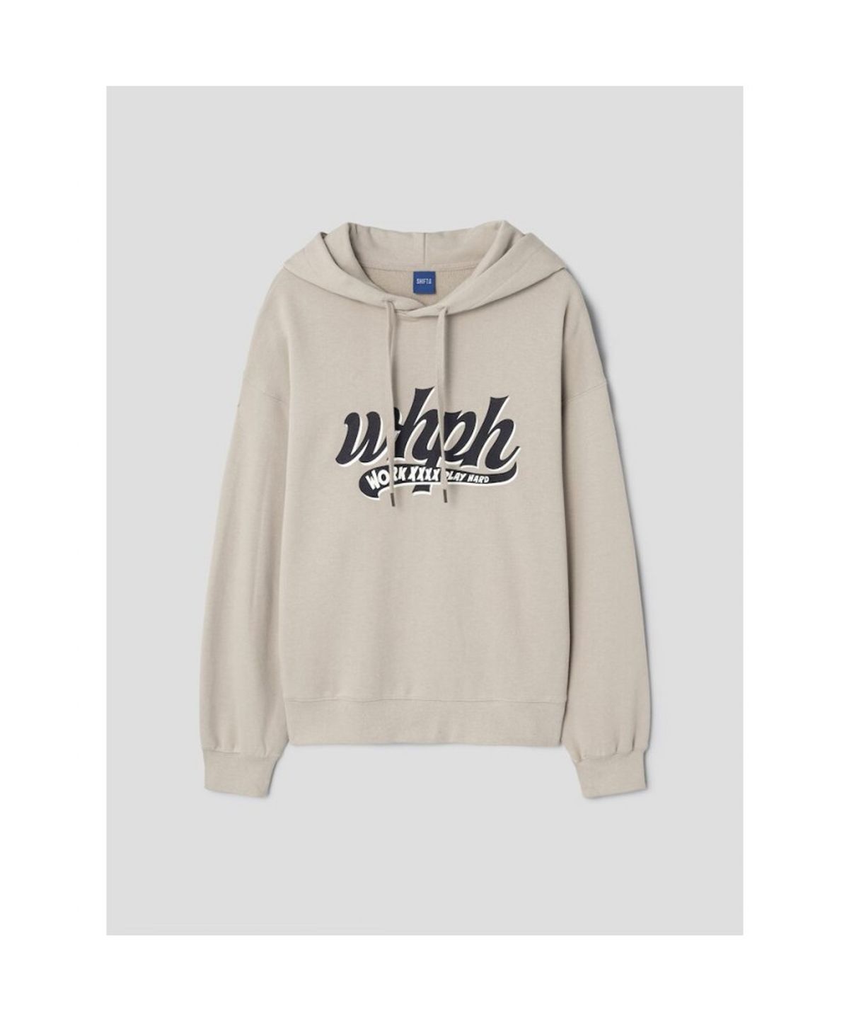 시프트지(SHIFT.G) Whph Logo Hoodie  Beige