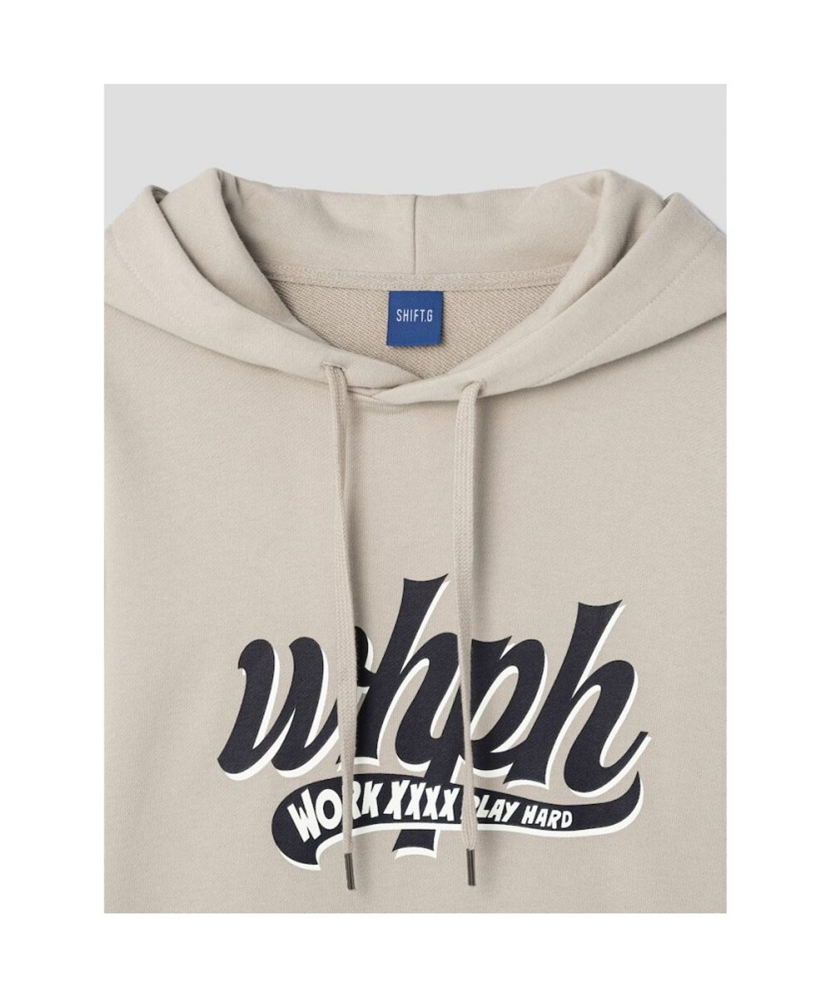 시프트지(SHIFT.G) Whph Logo Hoodie  Beige
