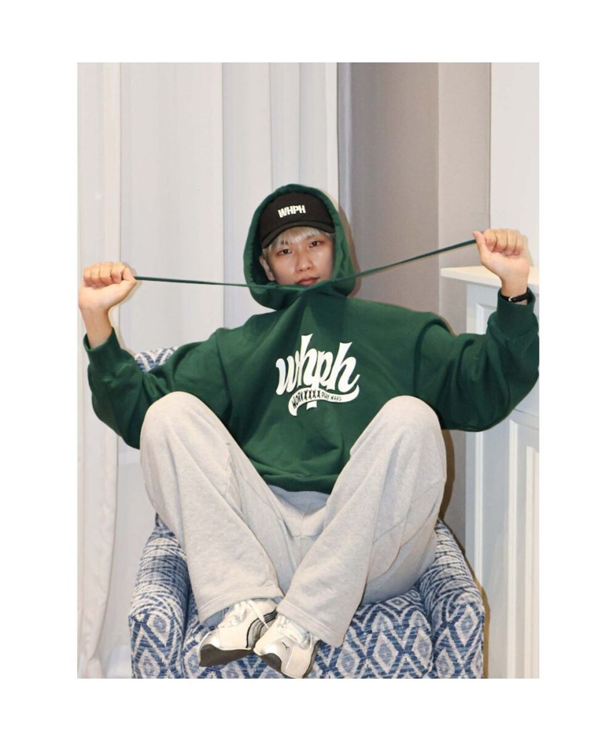 시프트지(SHIFT.G) Whph Logo Hoodie  Green