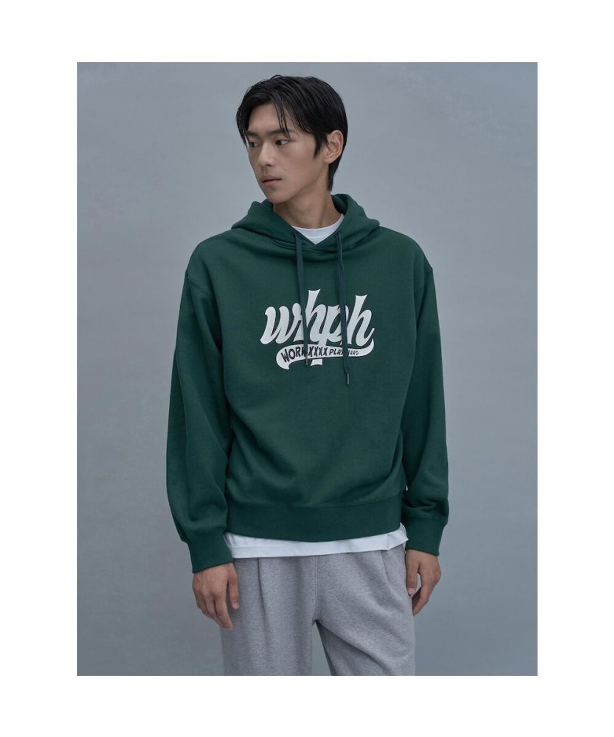 시프트지(SHIFT.G) Whph Logo Hoodie  Green