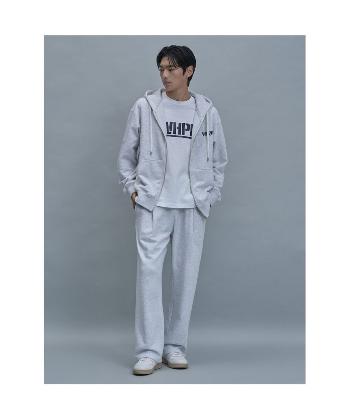 시프트지(SHIFT.G) Whph Overfit Zip Hoodie  Light Grey
